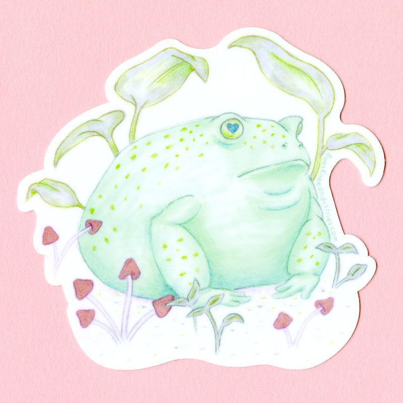 Cute Frog Toad Sticker