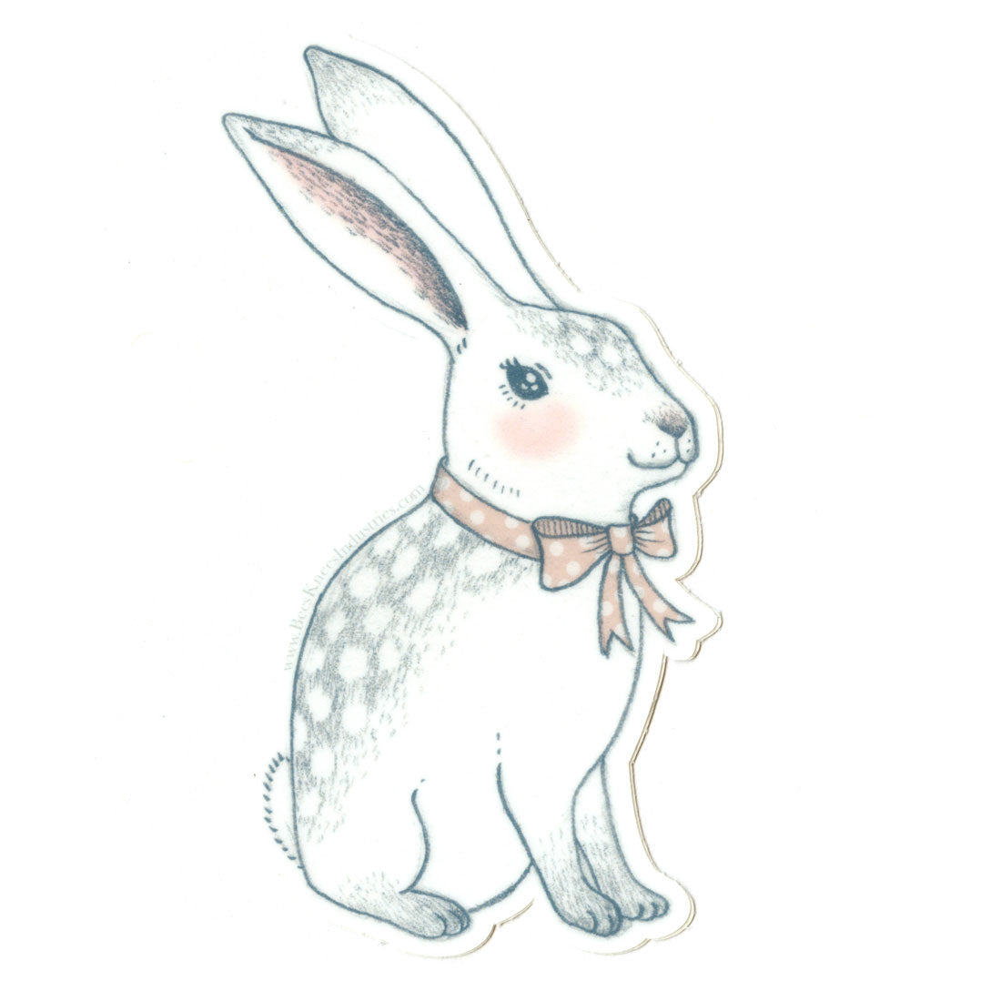 Bowtie Bunny Sticker