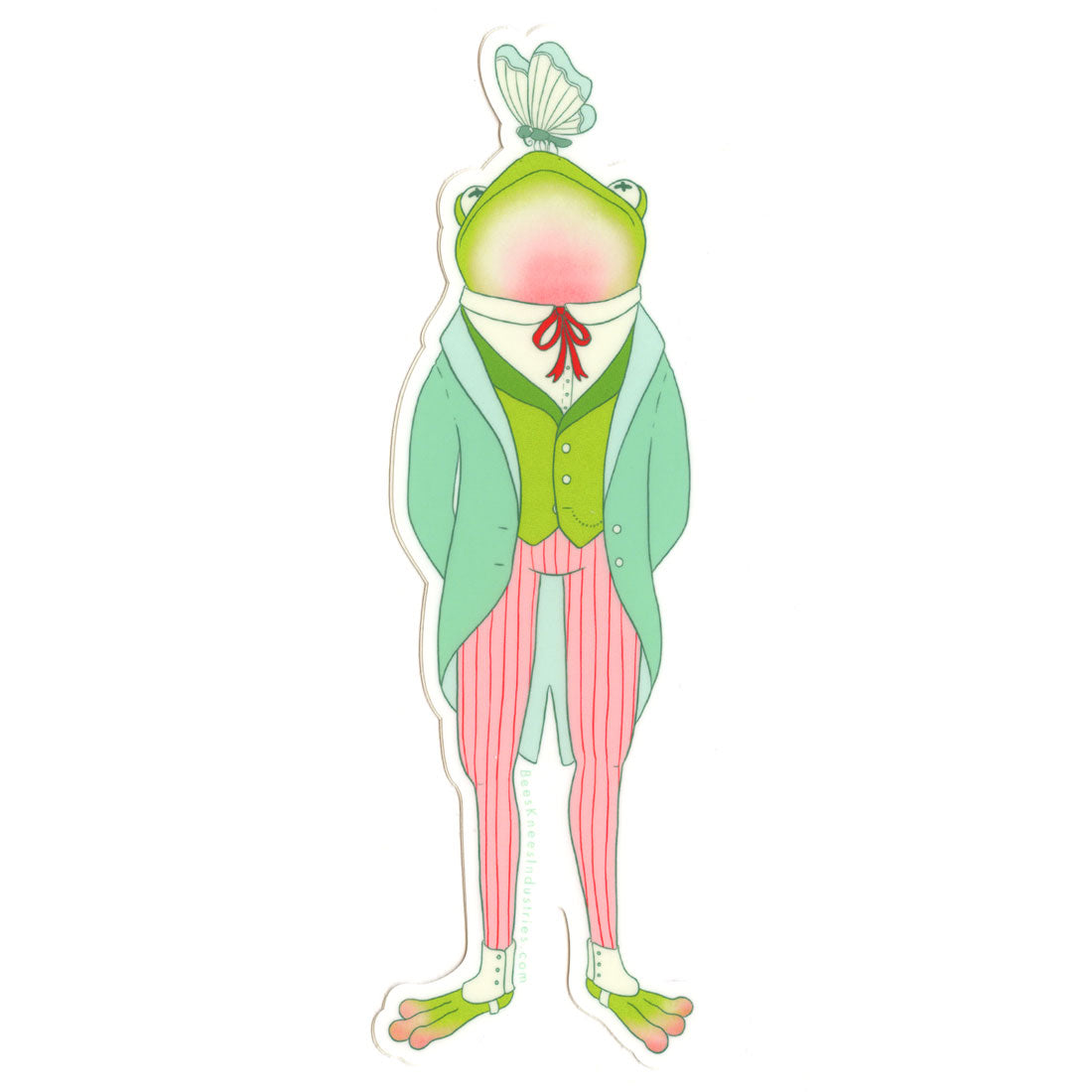 Dapper Frog Sticker