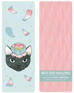 Flower Cat bookmark