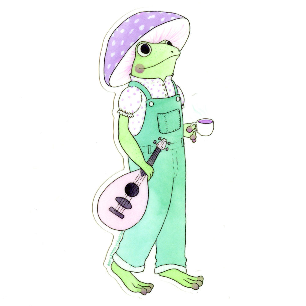 Frog Bard Sticker