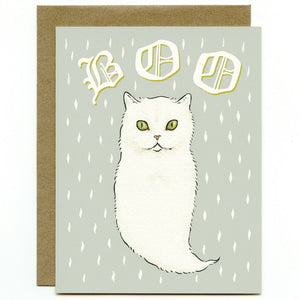 Ghost Cat greeting card