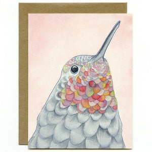 Hummingbird greeting card