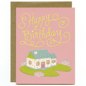 Lily Pad Cottage birthday card