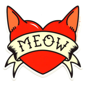 Meow Tattoo Sticker