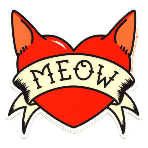 Meow Tattoo Sticker