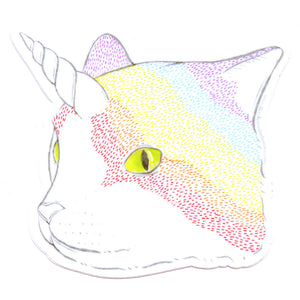 Rainbow Caticorn Sticker