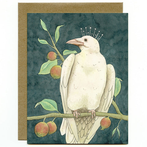 Raven King greeting card