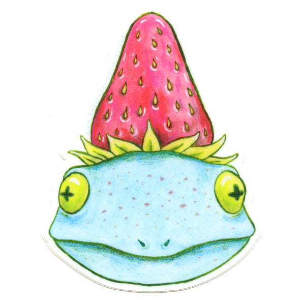 Strawberry Frog Sticker