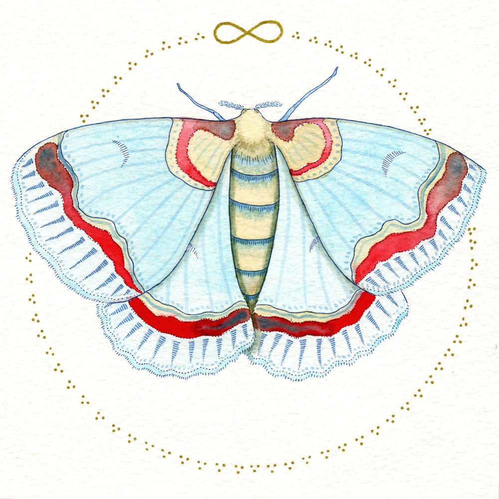 Moth Original Painting – Bee's Knees Industries